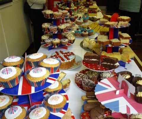 Cakes served by the Yorkshire Countrywomen for the Queen's Diamond Jubilee