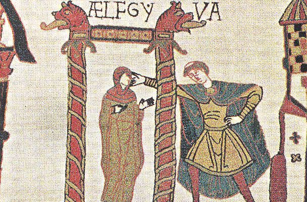 Bayeux Tapestry, and 11th century embroidered narrative